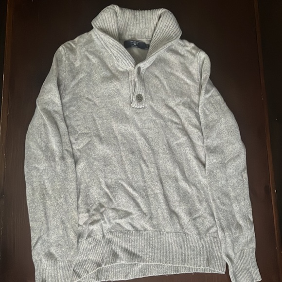 Small J Crew Beige Lambswool Popover Sweater - Picture 4 of 4